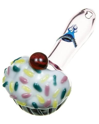 cupcake pipe by chameleon glass
