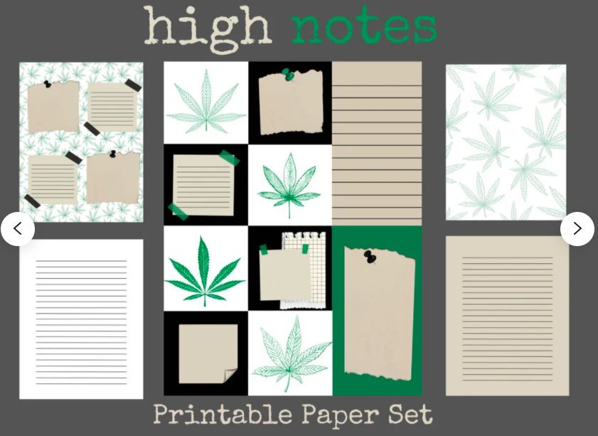 high notes printable papers